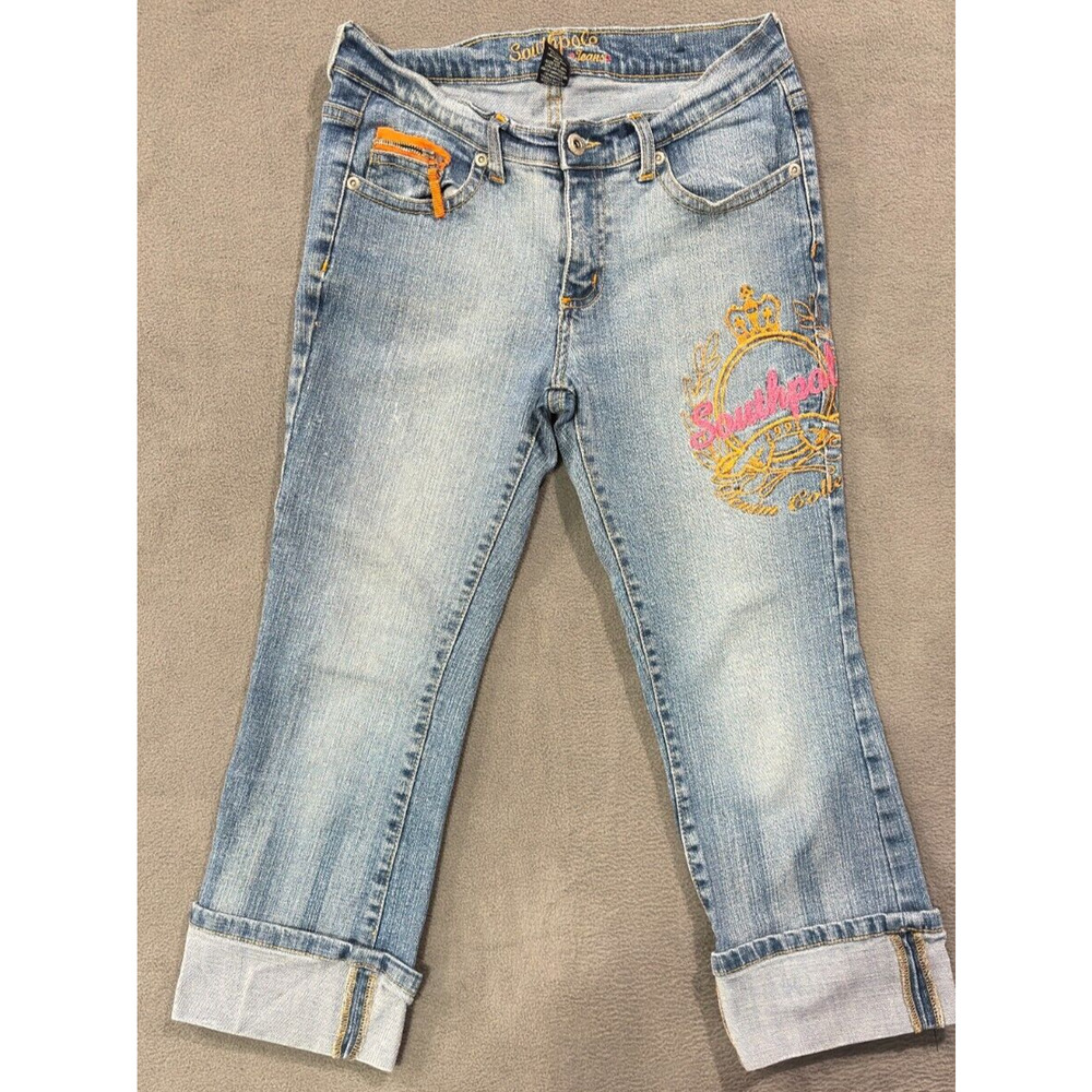 Southpole Vintage 1991 Denim Collection Embroidered Jeans Women's Size 5
